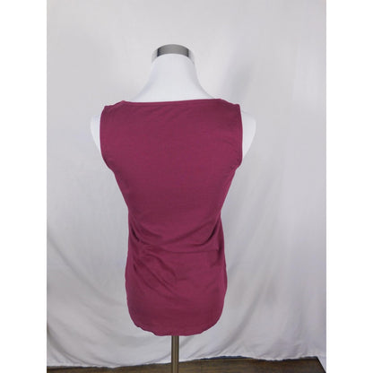 J Jill Tank Top Womens XS Burgundy Lace Trim Camisole Sleeveless Witchy Gothic