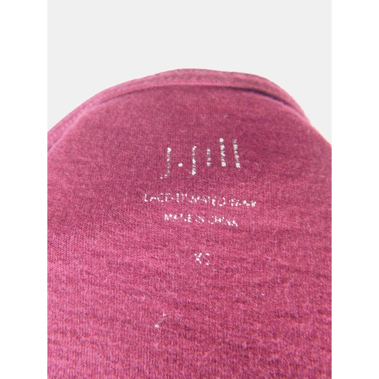 J Jill Tank Top Womens XS Burgundy Lace Trim Camisole Sleeveless Witchy Gothic