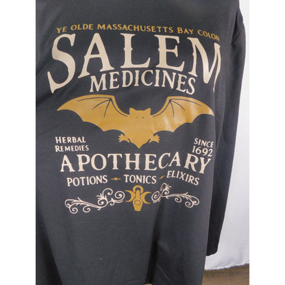Salem Apothecary Bat Shirt – Witchcore Graphic – Size XL – New