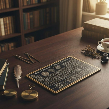 Alchemical Table Of Symbols Metal Sign - 12x8 - New