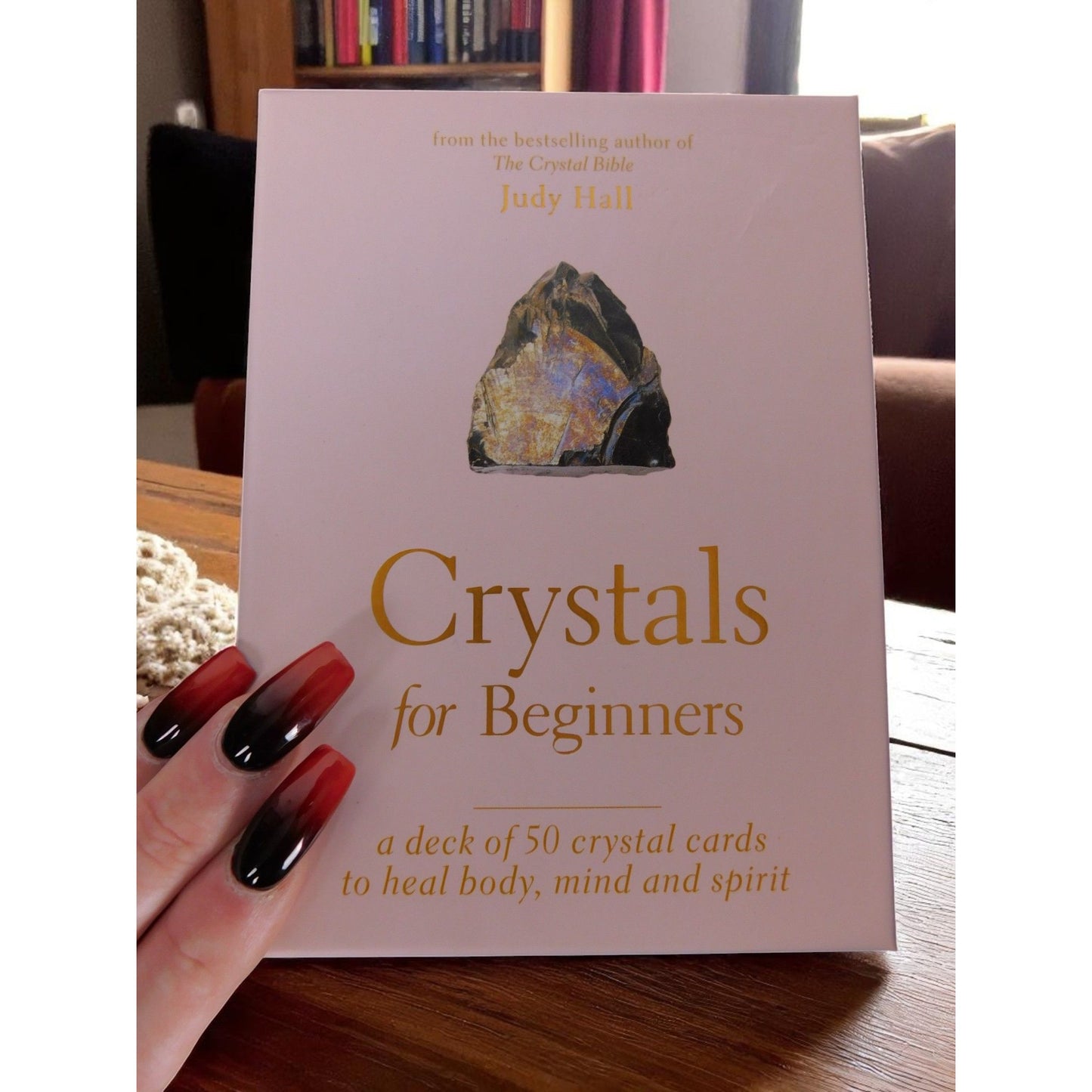 Crystals For Beginners Deck By Judy Hall 50 Cards To Heal Body Mind & Spirit New