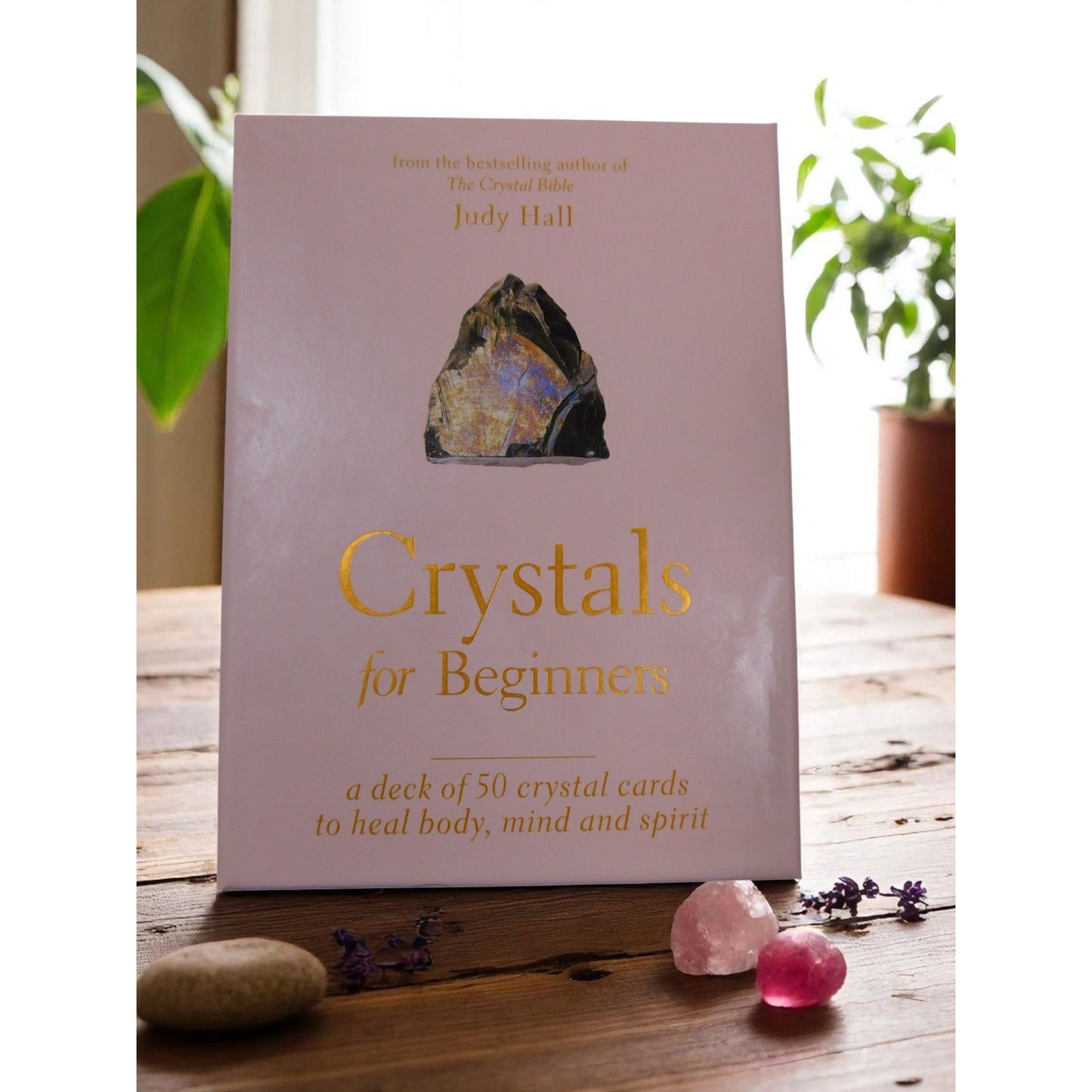 Crystals For Beginners Deck By Judy Hall 50 Cards To Heal Body Mind & Spirit New