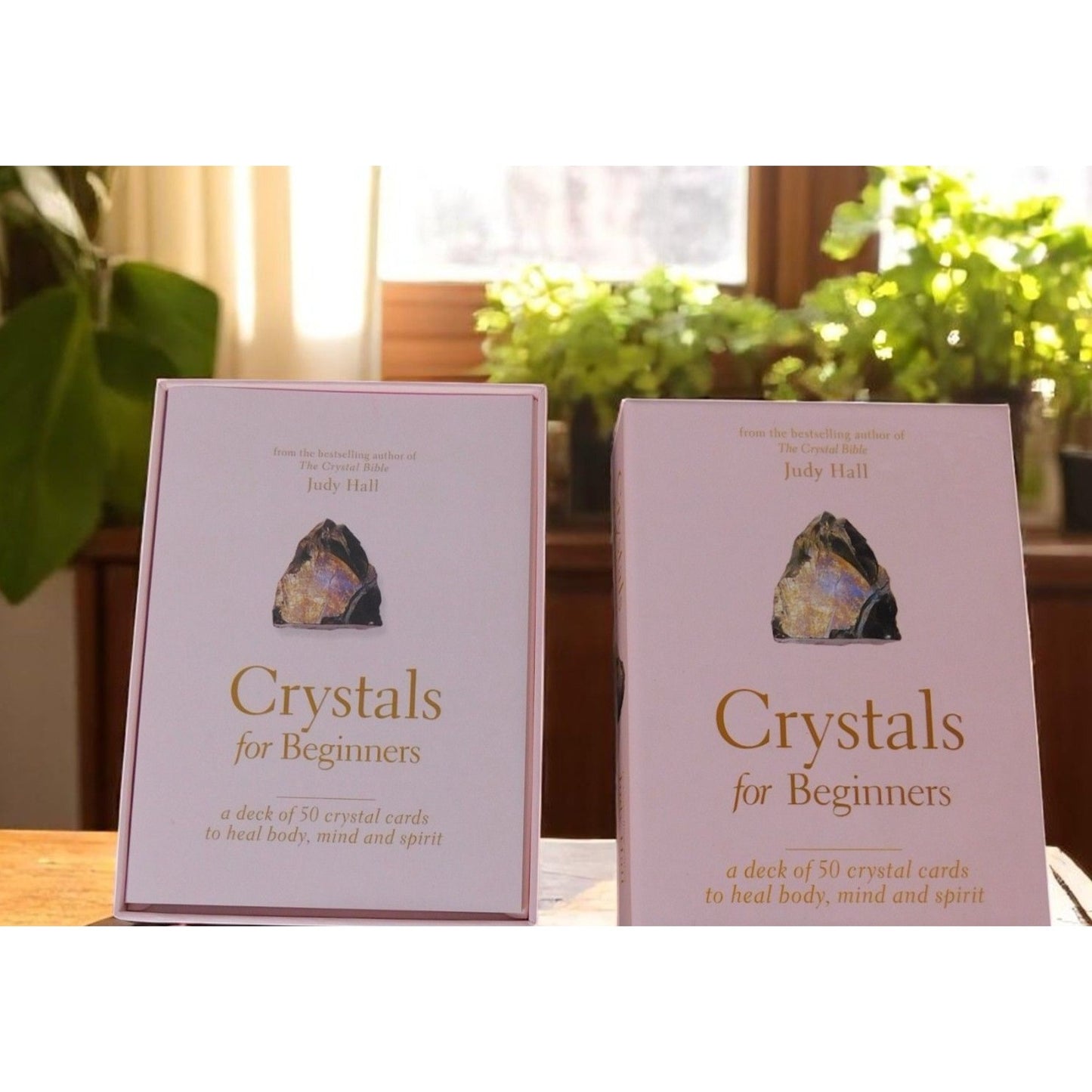 Crystals For Beginners Deck By Judy Hall 50 Cards To Heal Body Mind & Spirit New