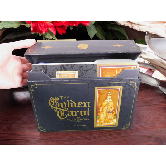 The Golden Tarot: Visconti-Sforza Deck by Mary Packard, New in Box