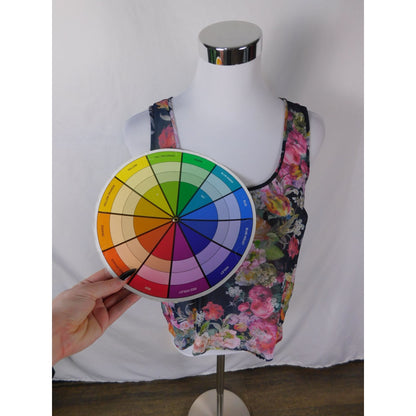 Topshop Floral Lace Back Tank Top Boho Witchcore US 4 Romantic