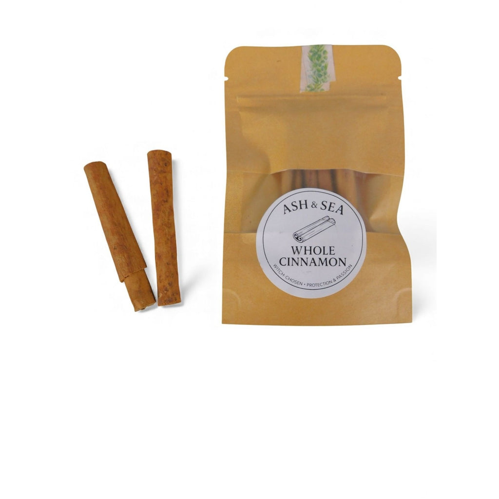 Ash & Sea Whole Cinnamon Witch Chosen Protection Passion Ritual Herb Sticks