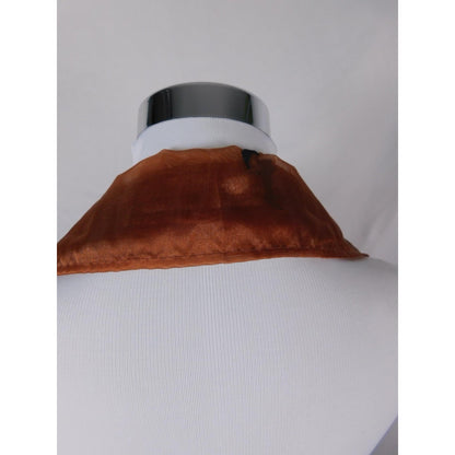 Orange Bats Spiderweb Embroidered Tassel Sheer Scarf OS