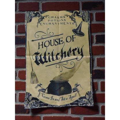 House Of Witchery Charms Potions Enchantments Garden Flag 12"x18"