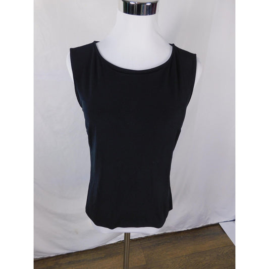 Merona Tank Top Womens Small Black Sleeveless Stretch Basic Layering Shirt