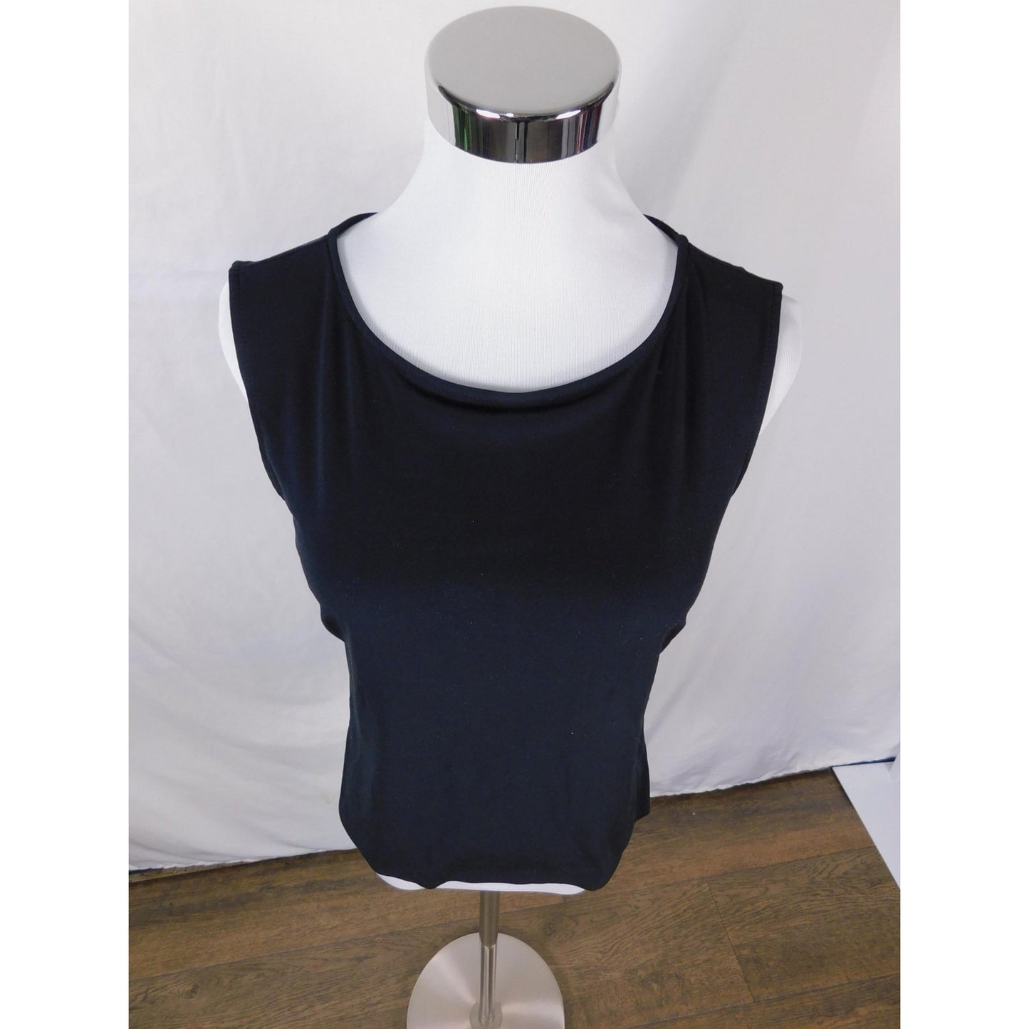 Merona Tank Top Womens Small Black Sleeveless Stretch Basic Layering Shirt