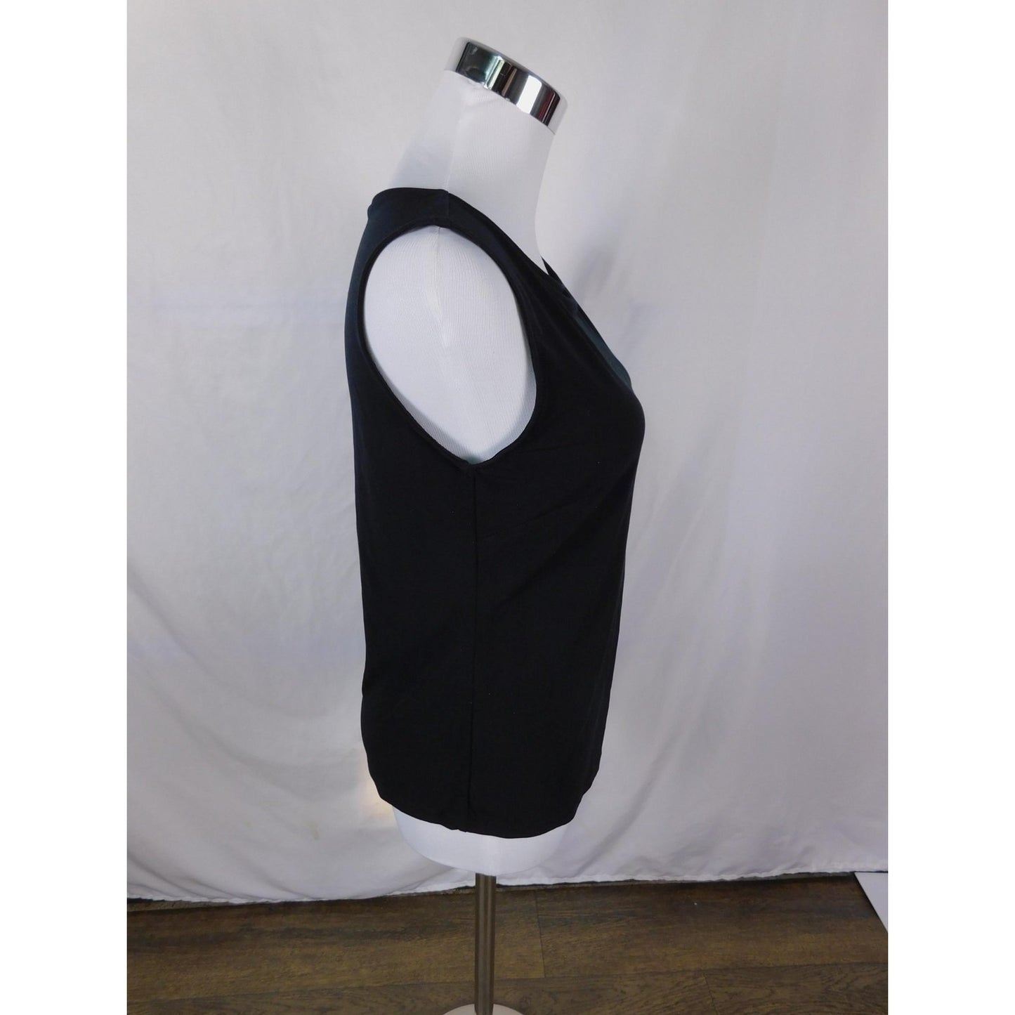 Merona Tank Top Womens Small Black Sleeveless Stretch Basic Layering Shirt