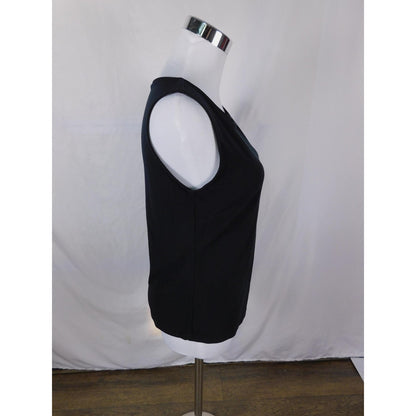 Merona Tank Top Womens Small Black Sleeveless Stretch Basic Layering Shirt