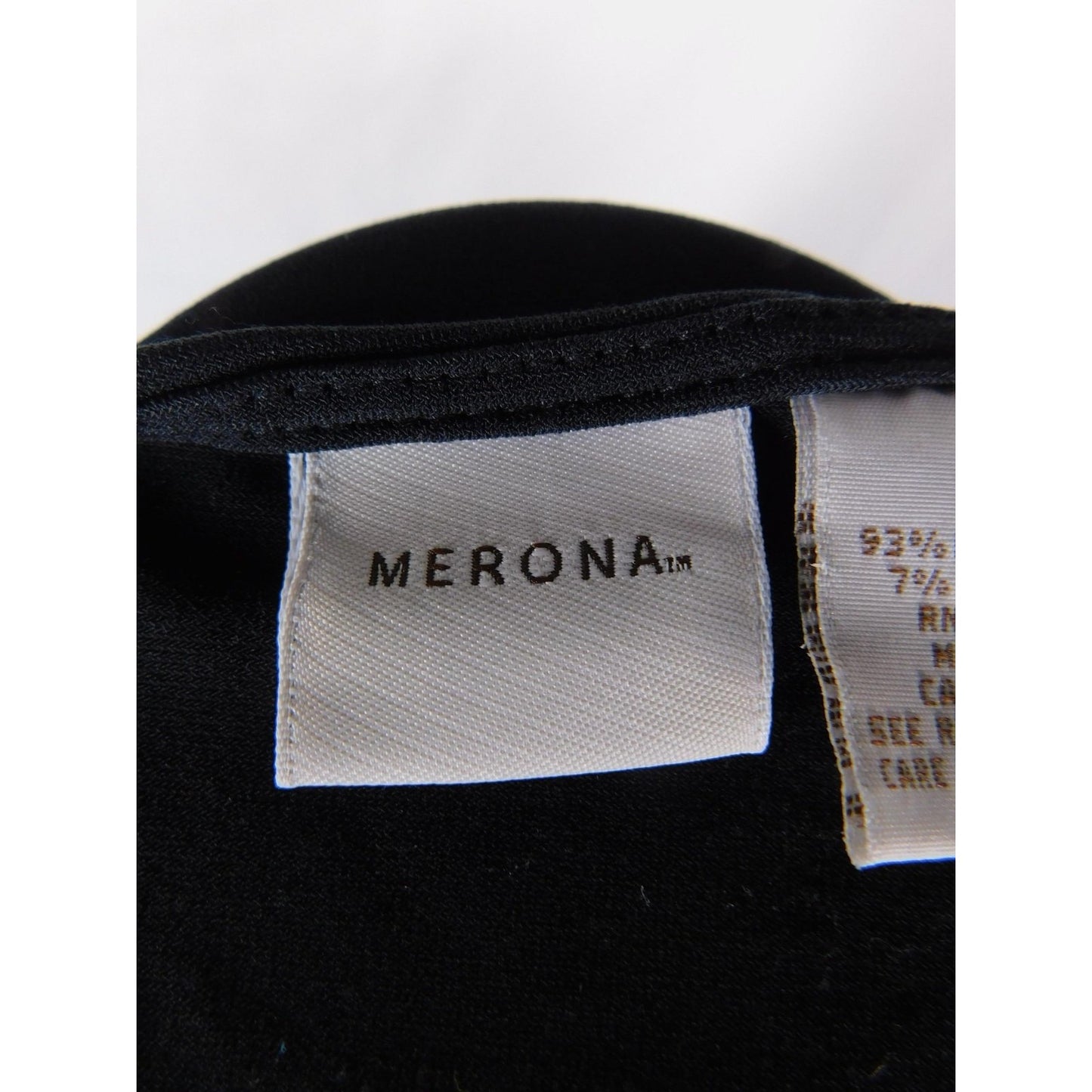 Merona Tank Top Womens Small Black Sleeveless Stretch Basic Layering Shirt