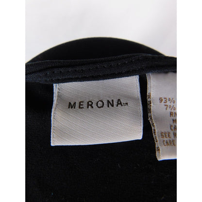Merona Tank Top Womens Small Black Sleeveless Stretch Basic Layering Shirt