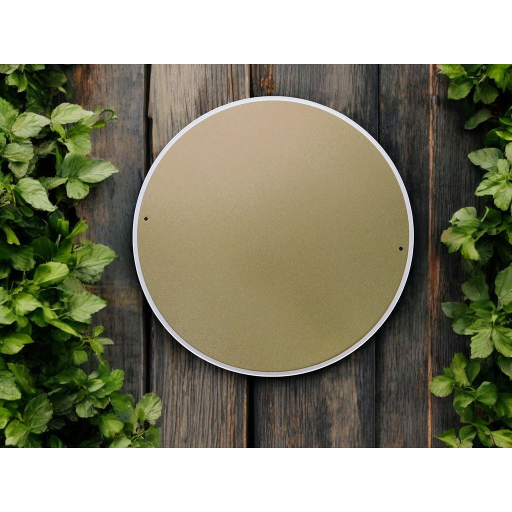 Ostara Blessings Decorative Metal Sign With Bluebirds & Floral Design – 8"x8" Round Wall Art