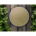 Ostara Blessings Decorative Metal Sign With Bluebirds & Floral Design – 8"x8" Round Wall Art