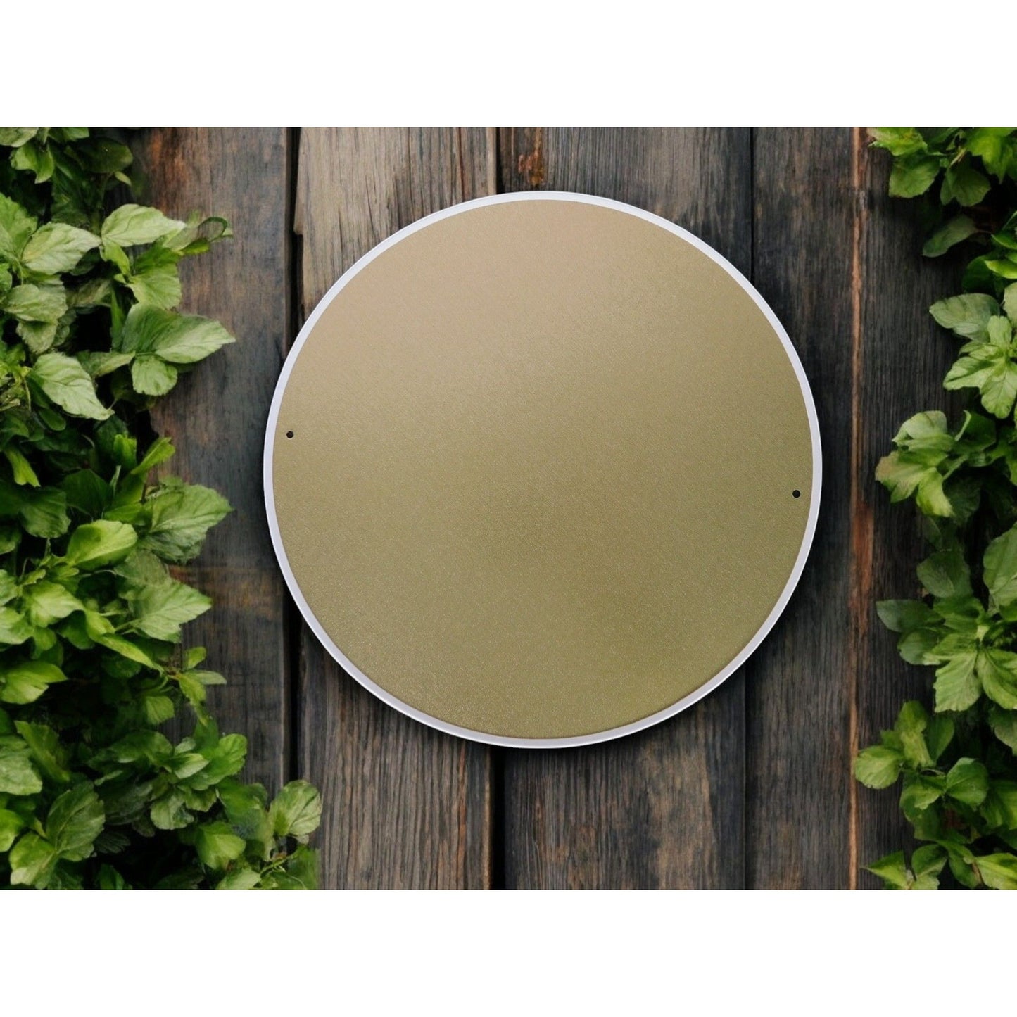 Ostara Blessings Decorative Metal Sign With Bluebirds & Floral Design – 8"x8" Round Wall Art