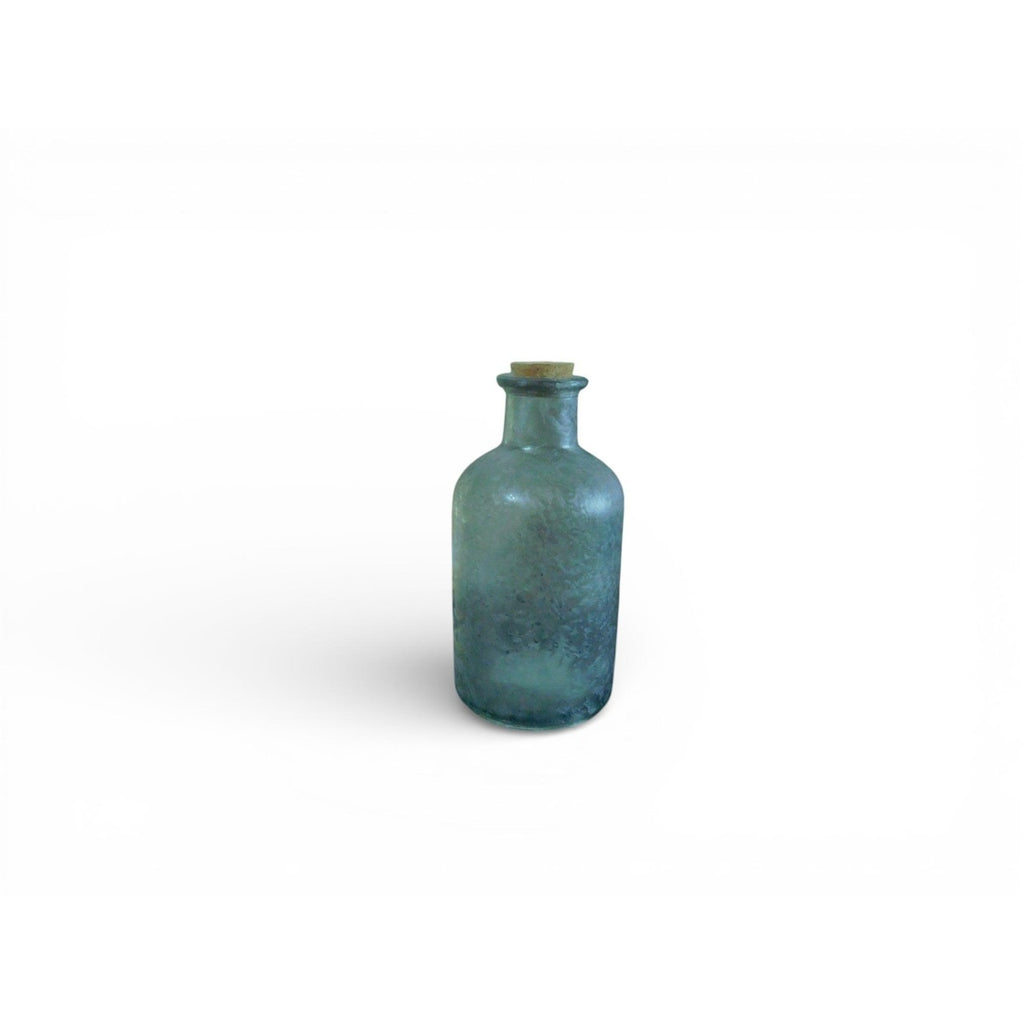 Clear Glass Apothecary Medicine Bottle W Cork Stopper Pharmacy Decor