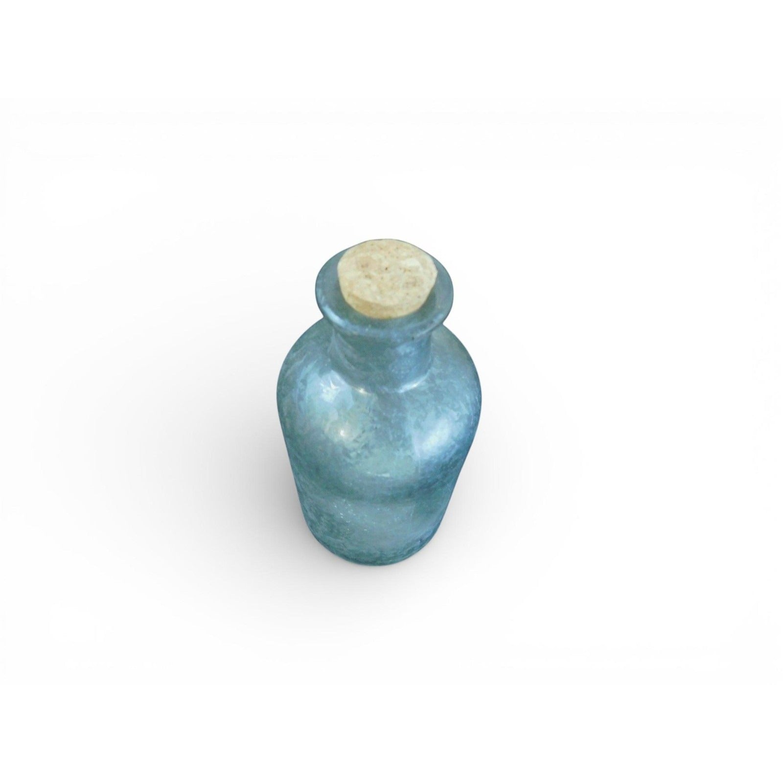Clear Glass Apothecary Medicine Bottle W Cork Stopper Pharmacy Decor