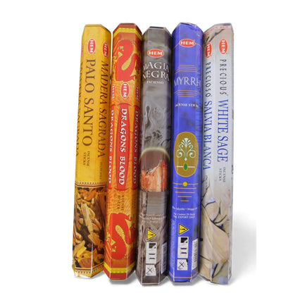 Witches’ Quest Banishing & Protection Incense Pack - 5 Scents 100 Sticks - New