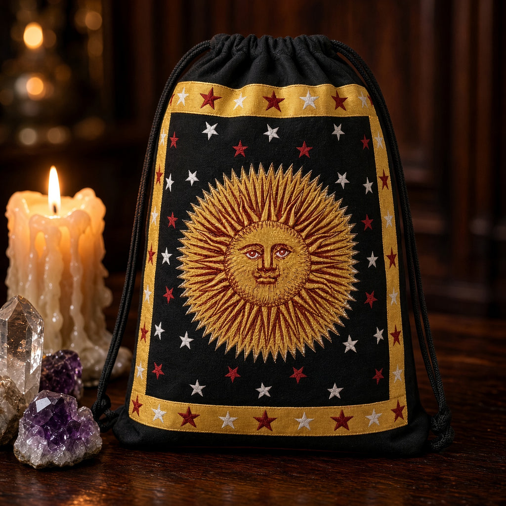 Sun Drawstring Backpack 18" Cotton Cinch Bag