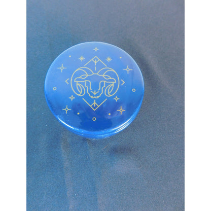 Ceramic Aries Zodiac Trinket Box Astrology Ram Horoscope Dish Star Sign Decor Gi