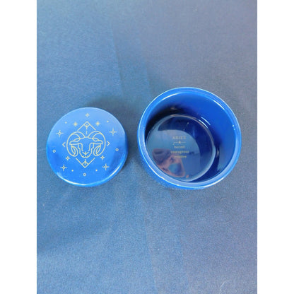 Ceramic Aries Zodiac Trinket Box Astrology Ram Horoscope Dish Star Sign Decor Gi