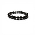 Ash & Sea Hematite Bead Bracelet 8mm Black Healing Beaded Jewelry