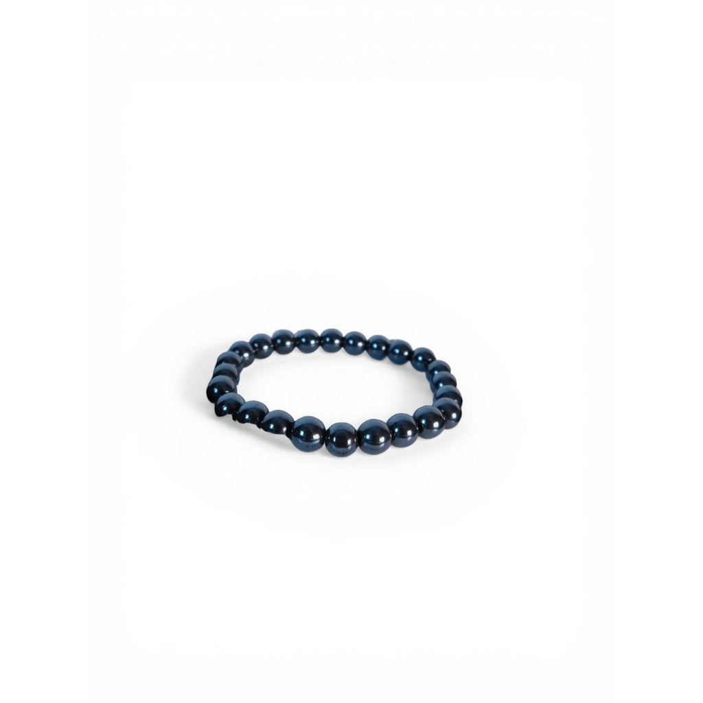 Ash & Sea Hematite Bead Bracelet 8mm Black Healing Beaded Jewelry