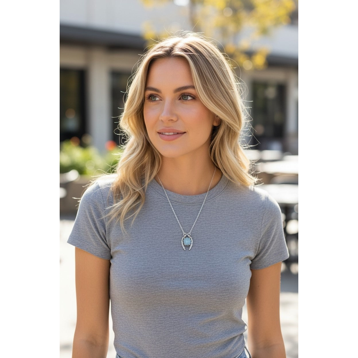 Angel Wing Pendant Necklace Silver Tone White Glass Religious Jewelry Adjustable