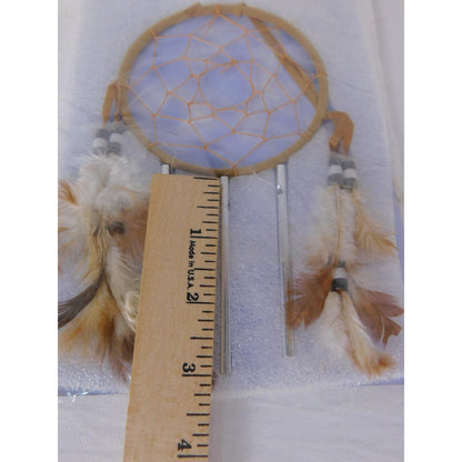Multicolor Feather Dream Catcher Small Boho Wall Hanging Wind Chime Decor