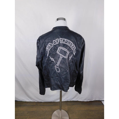 Her Universe Thor Faux Leather Jacket L - God of Thunder - Excellent