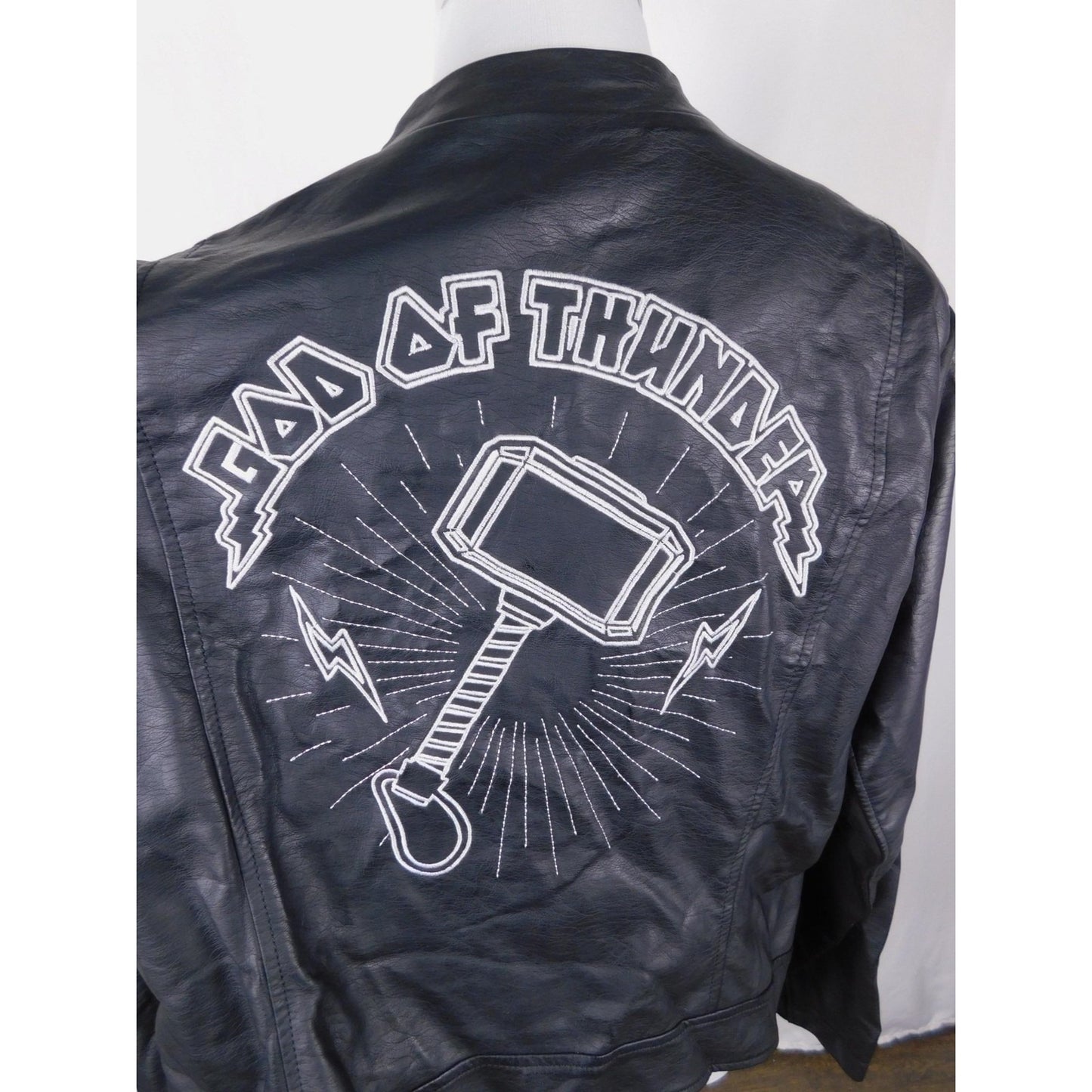 Her Universe Thor Faux Leather Jacket L - God of Thunder - Excellent