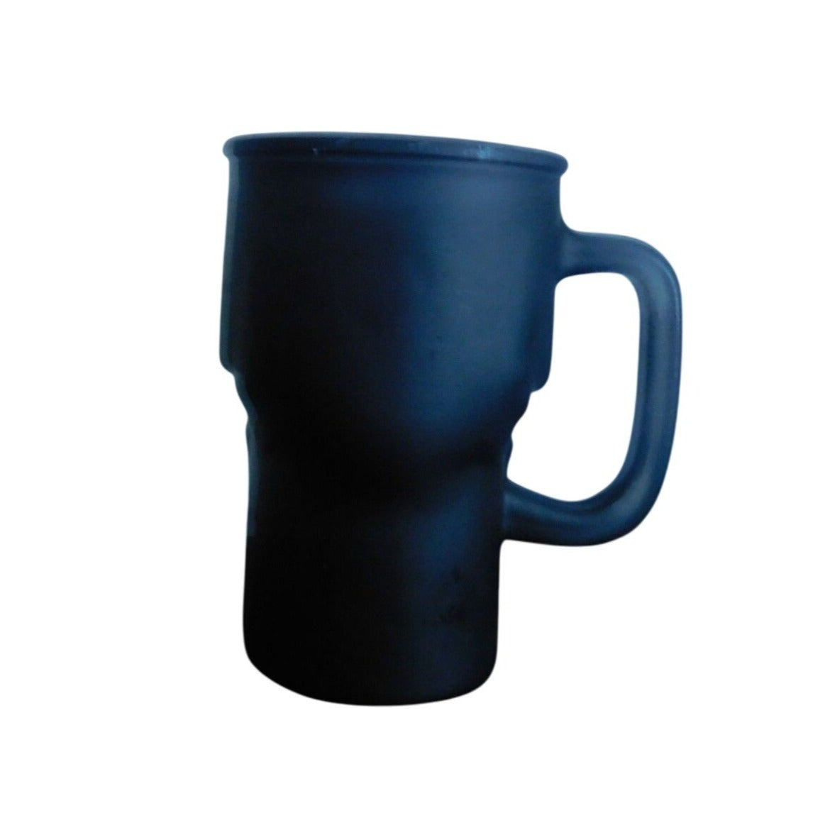 Skull-Shaped Black Glass Mug 20oz For Coffee Tea Halloween Decor Unique Gift Durable Design