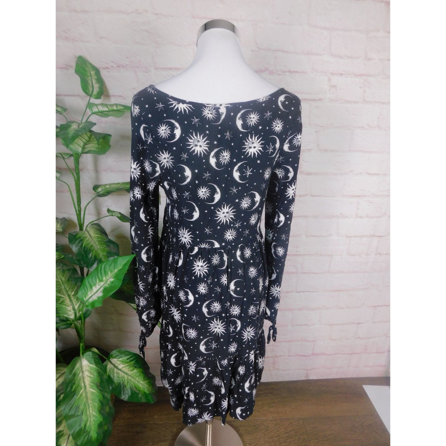 Hot Topic Celestial Sun Moon Babydoll Dress Gothic Witchy S