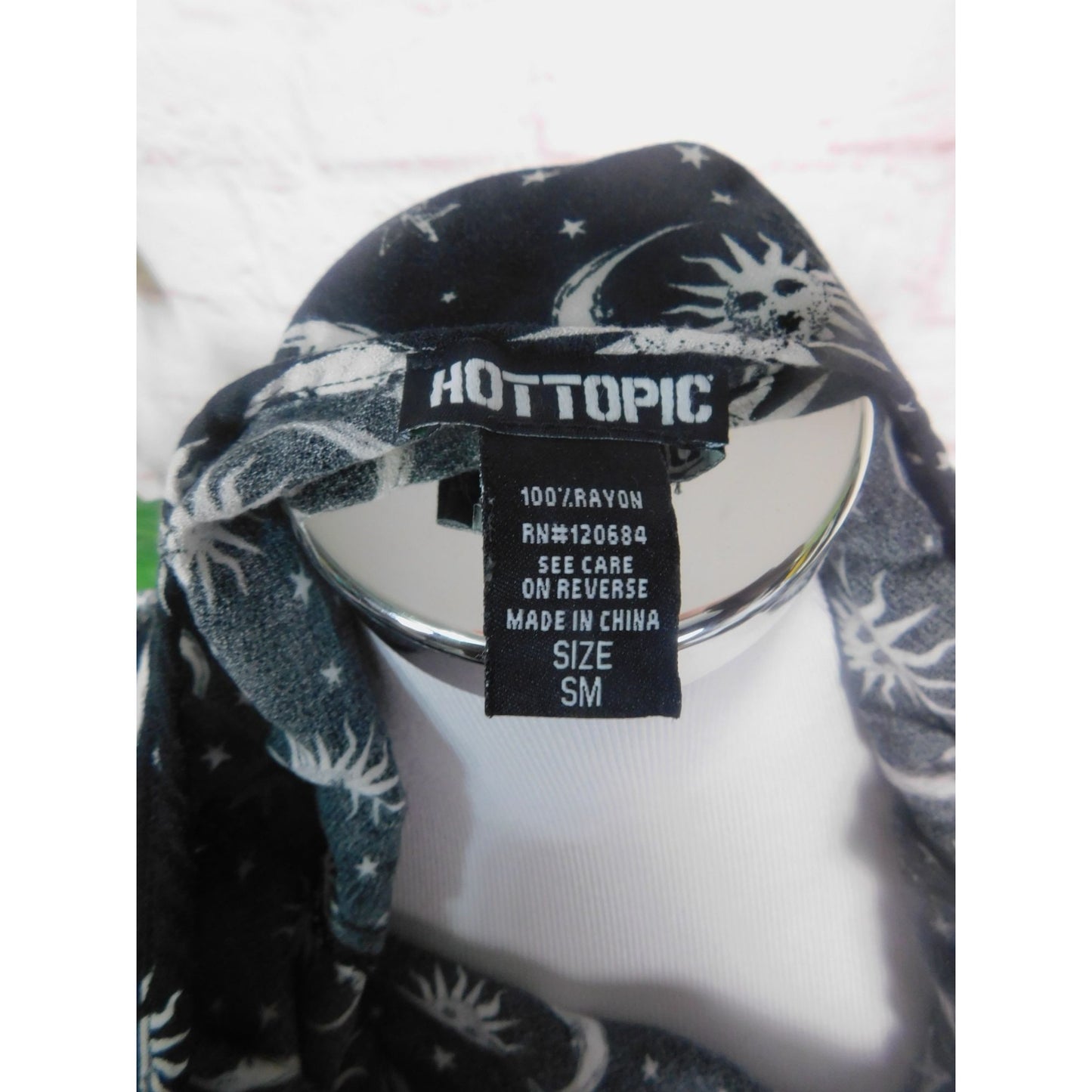 Hot Topic Celestial Sun Moon Babydoll Dress Gothic Witchy S