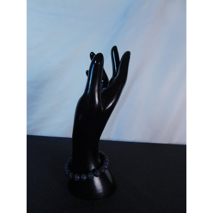 Lava Rock Bracelet 8mm Stretch Black - New - Witchcore Earth