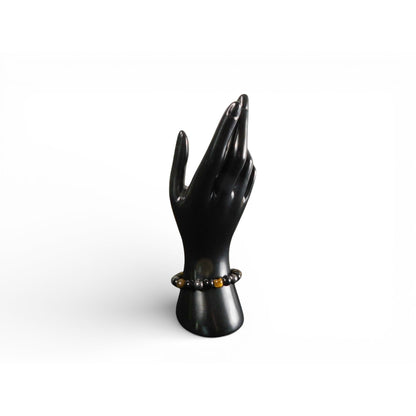 Tigers Eye & Hematite Beaded Bracelet For Men & Women