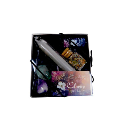 Clarity Spell Kit - Insight Intuition Focus - Glass Oil