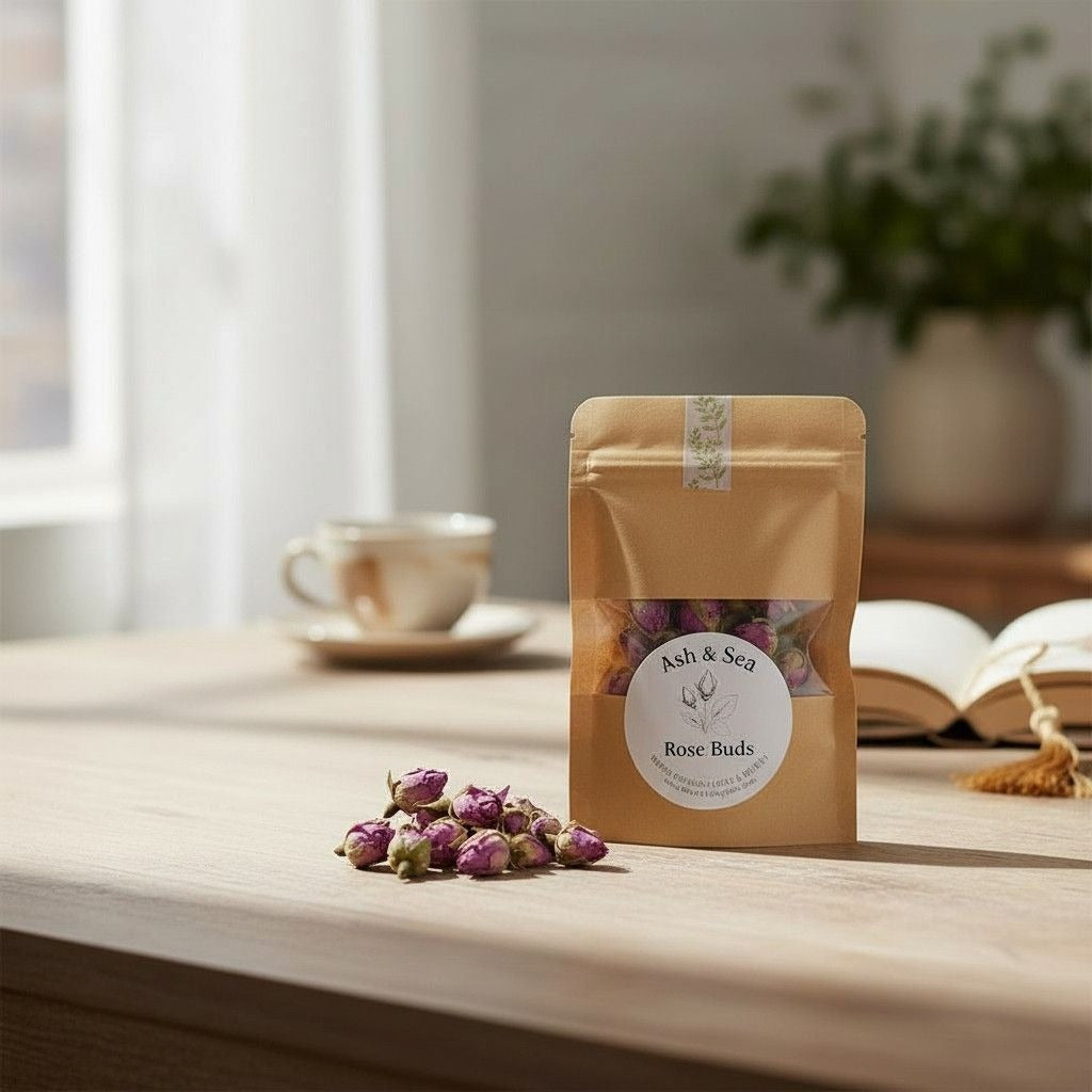 Ash & Sea Dried Rose Buds Mini Packet - Love & Beauty Spellwork - New