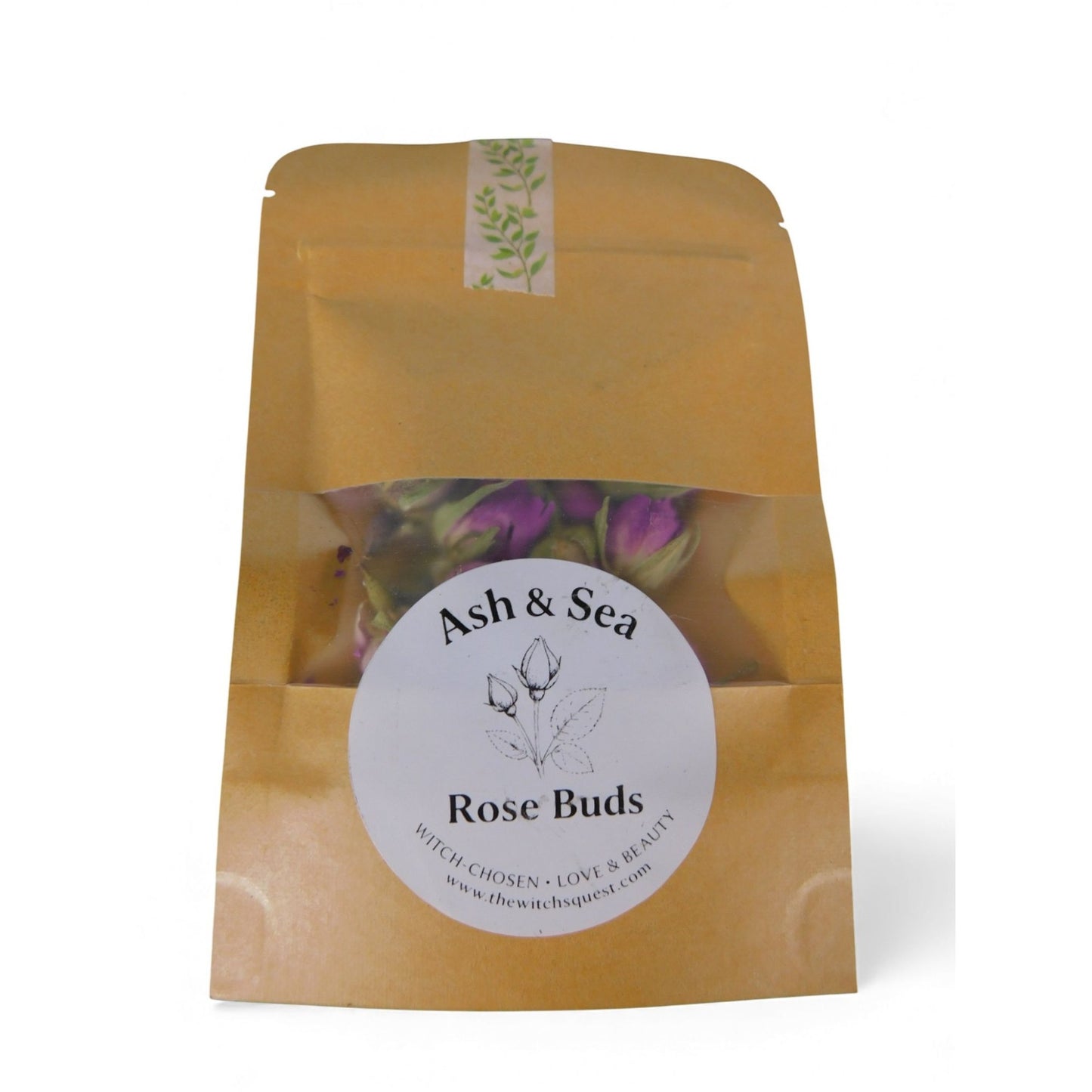 Ash & Sea Dried Rose Buds Mini Packet - Love & Beauty Spellwork - New