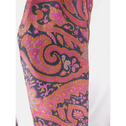 Indie Ella Pink Black Paisley Boho Shawl Wrap OS