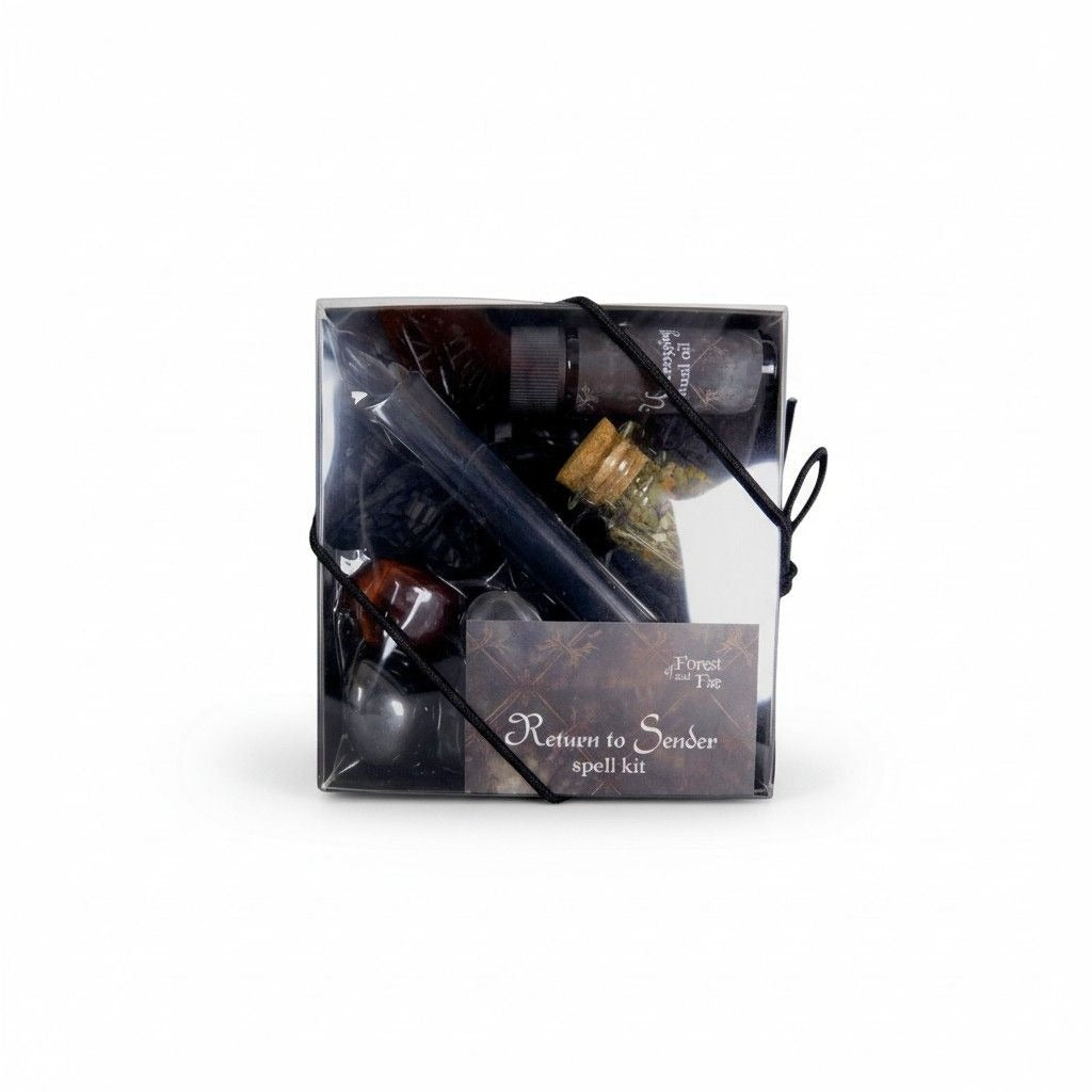 Return to Sender Spell Kit - Uncrossing & Protection - Glass Oil