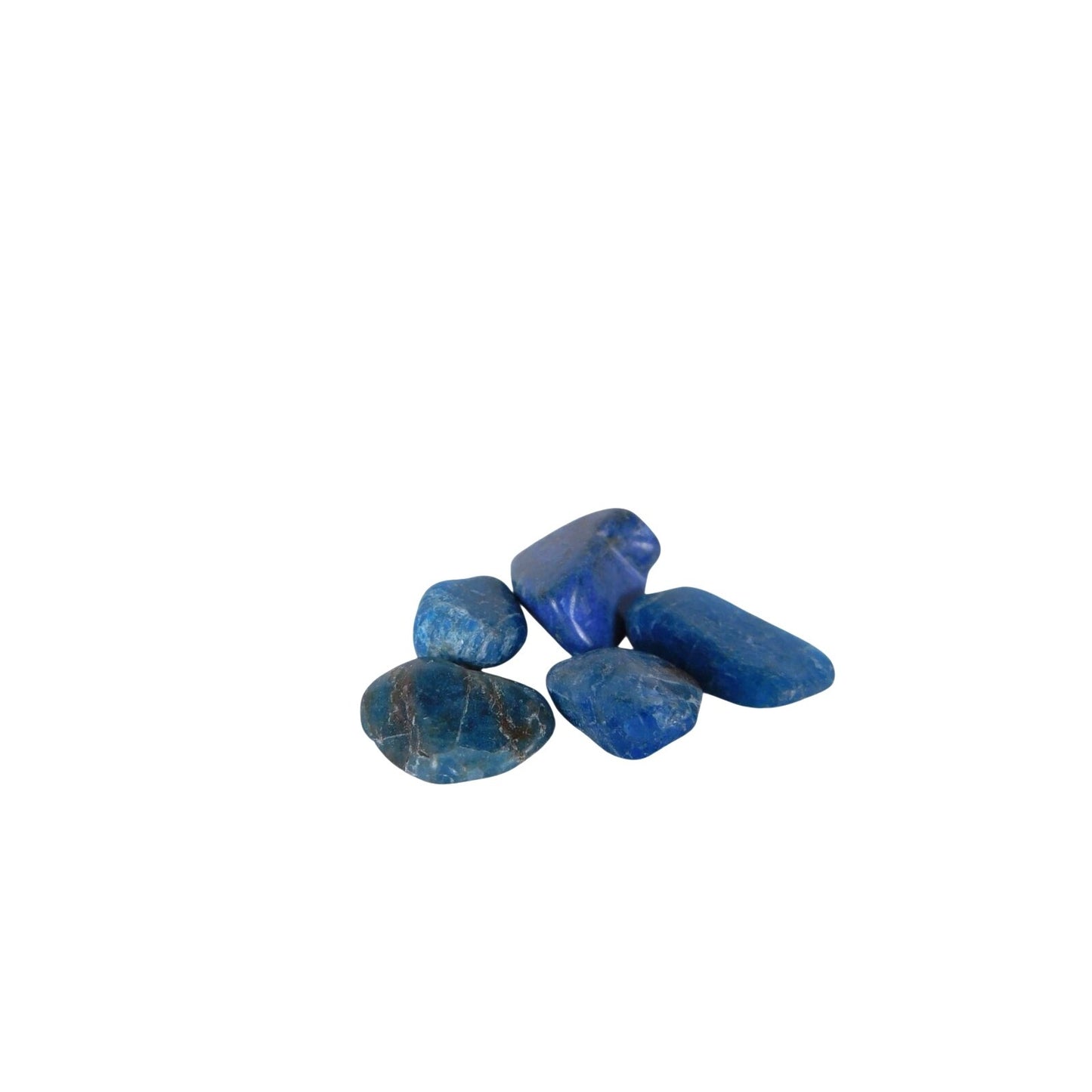 Blue Apatite Tumbled Stone Chips Small Bulk Crystal Lot