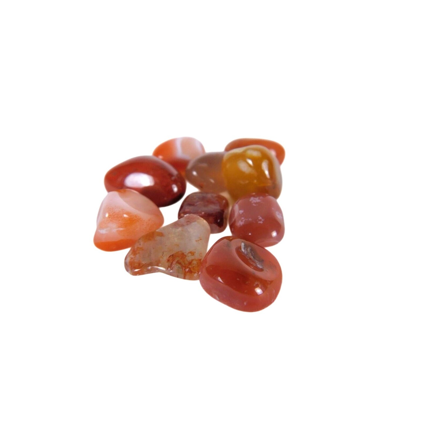 Carnelian Tumbled Stones Small Bulk Crystal Lot Orange Healing Stone