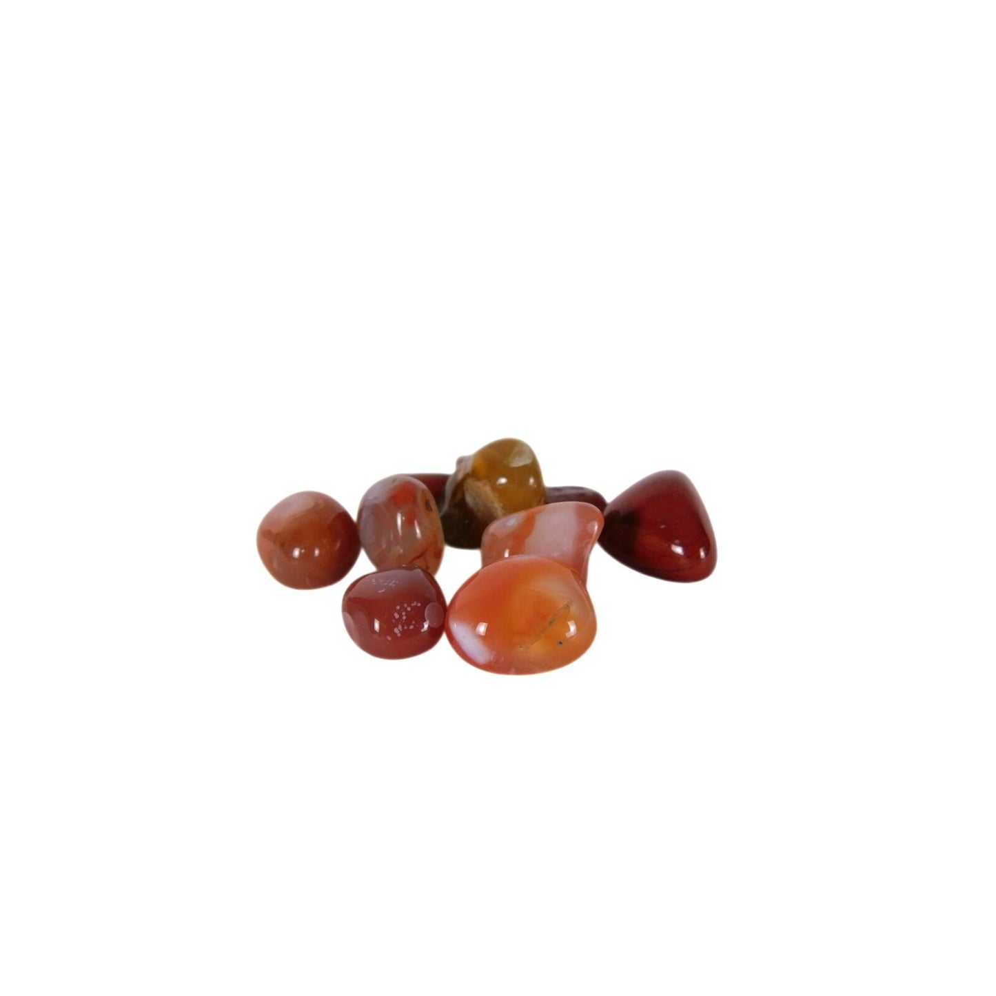 Carnelian Tumbled Stones Small Bulk Crystal Lot Orange Healing Stone