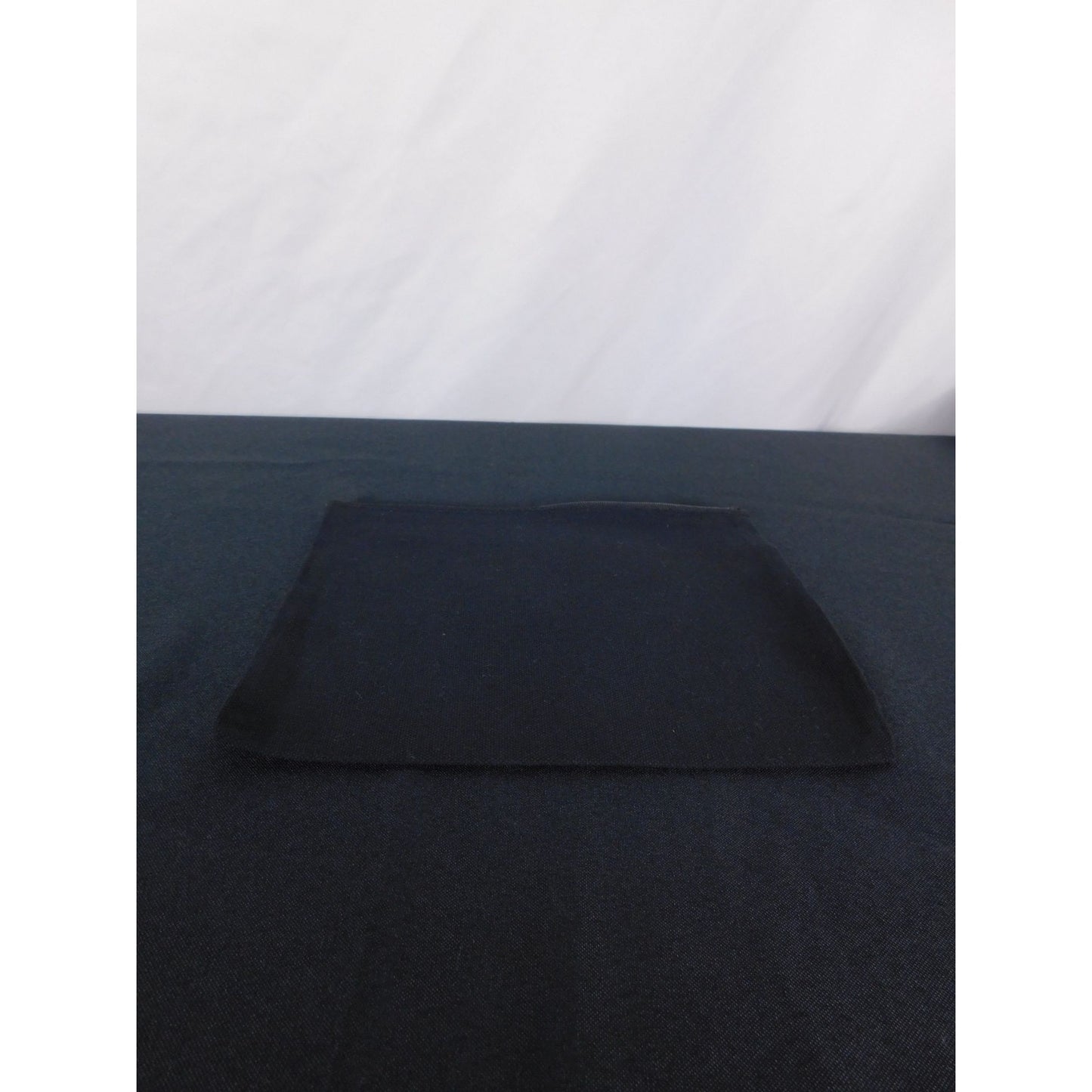 Zippered Black Canvas Pouch With Sun & Moon Design 9" X 7"