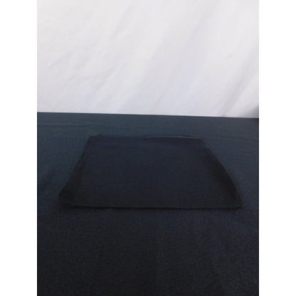 Zippered Black Canvas Pouch With Sun & Moon Design 9" X 7"