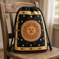 Sun Drawstring Backpack 18" Cotton Cinch Bag