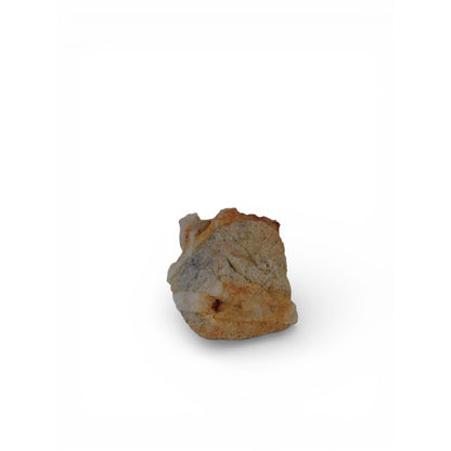 Raw Milky Quartz Stone w/ Iron Staining 0.36 Lb Altar Crystal Decor Specimen